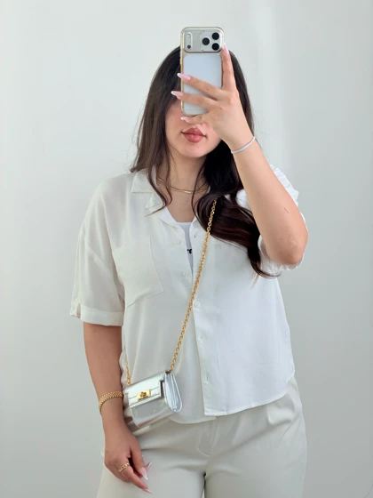 کیف مینی هرمس کروم