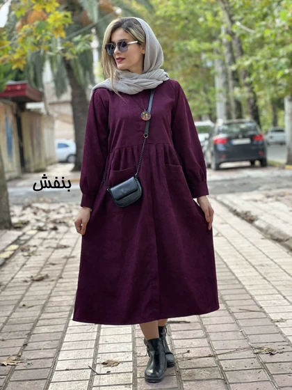 پیراهن مانتویی دوجیب