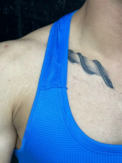 پکیج کد S836 شامل رکابی + شلوارک با تم آبی