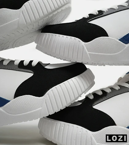 کفش کتانی مردانه سفید آبی مشکی FILA مدل 5373