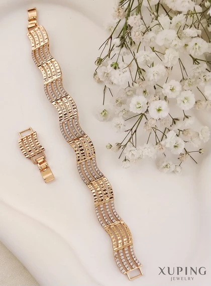 دستبند نگین‌دار طرح‌طلا ژوپینگ
