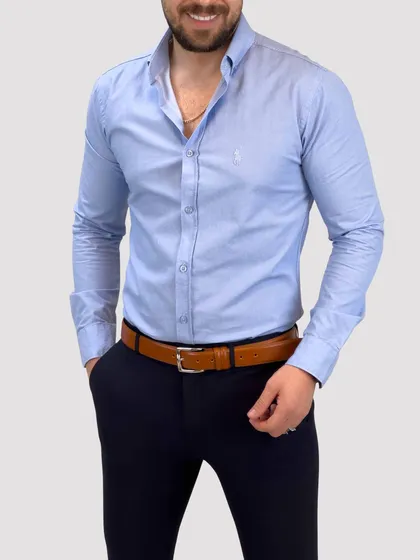 پیراهن 03029 POLO آبی روشن