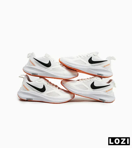 کفش کتانی مردانه سفید نارنجی Nike guide 10