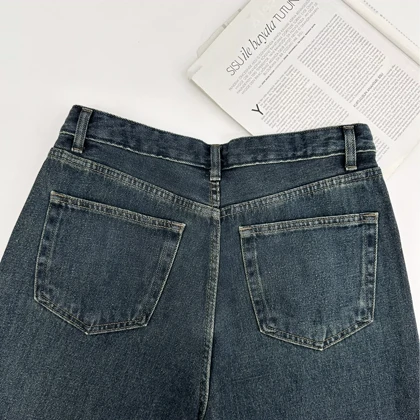 شلوار جین نیم بگ 1007288