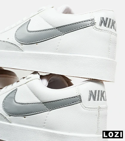 کفش نایک مردانه و زنانه سفید طوسی Nike Blazer Low 77