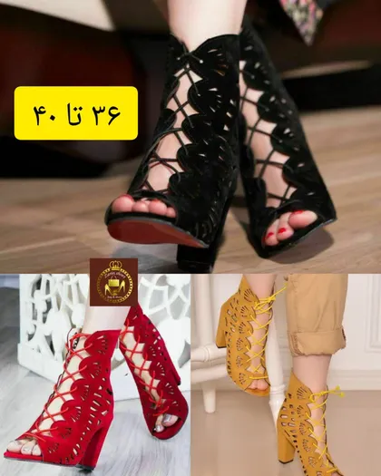 صندل مجلسی زنانه جلو باز پاشنه 7 سانت