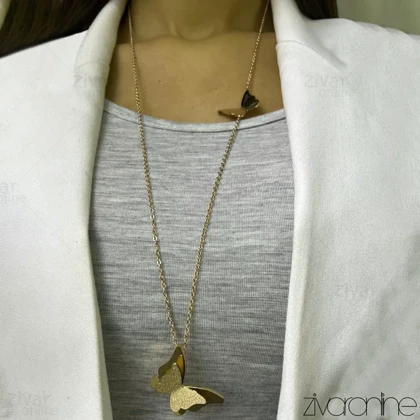 رولباسی زنانه با پلاک پروانه طلایی 50079