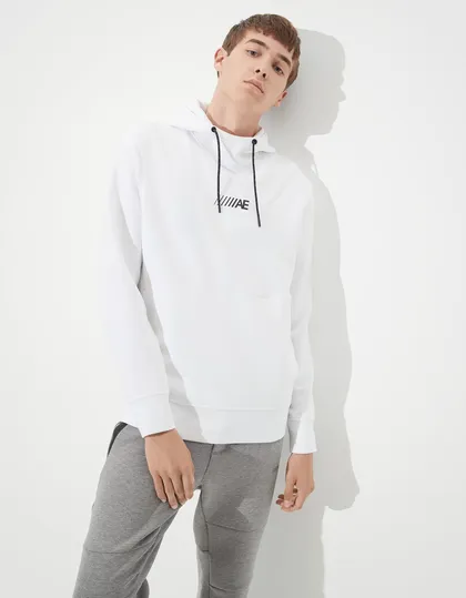 هودی مردانه امریکن ایگل سفید - American Eagle Active 24/7 Hoodie White