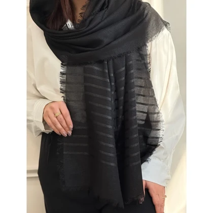 شال نخی مشکی شاین اوشن