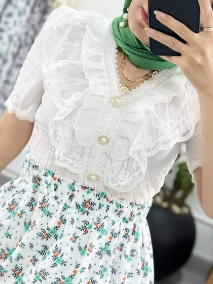 شومیز گیپور عروسکی