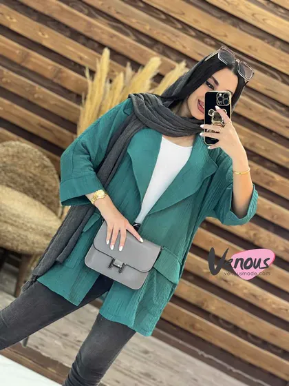 مانتو یقه انگلیسی دلتا
