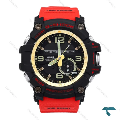 ساعت جیشاک GG-1000 مردانه مشکی قرمز Gshock-6574-G