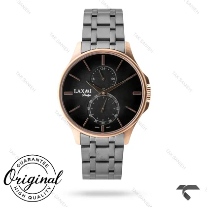 ساعت لاکسمی پرستیژ 8149-2 مردانه رزگلد دودی Laxmi-9215-G