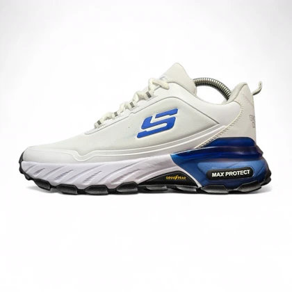 اسکیچرز مکث ضدآب سفید آبی