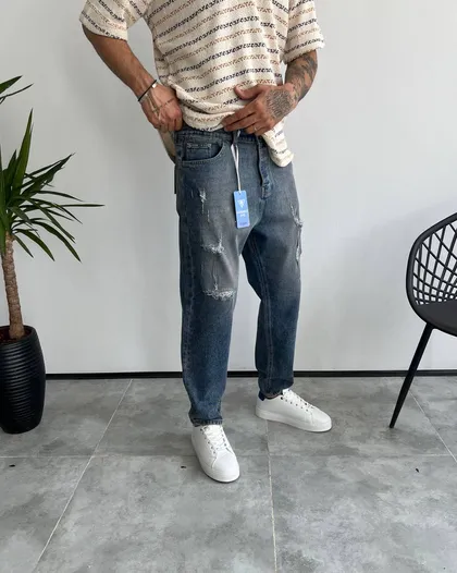 شلوار جین پارچه کش کثیفشور GUESS JEANS