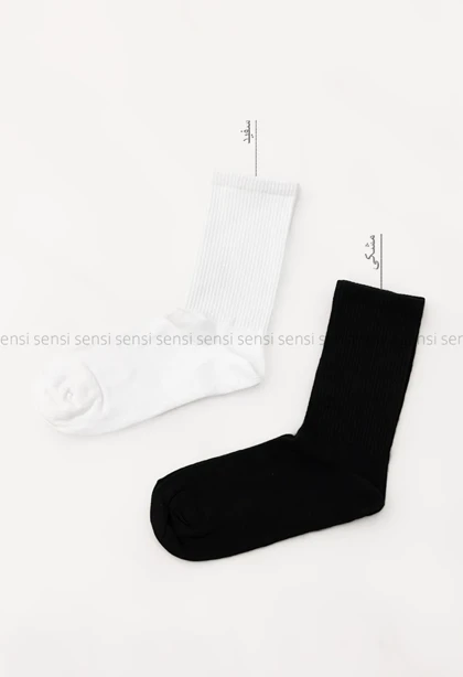 جوراب ساده ساق‌دار کد1004999