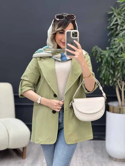 مانتو دو دکمه مانلی