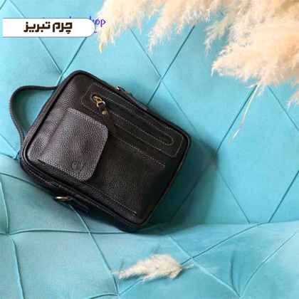 کیف دوشی چرم مدل ساسان BJ20