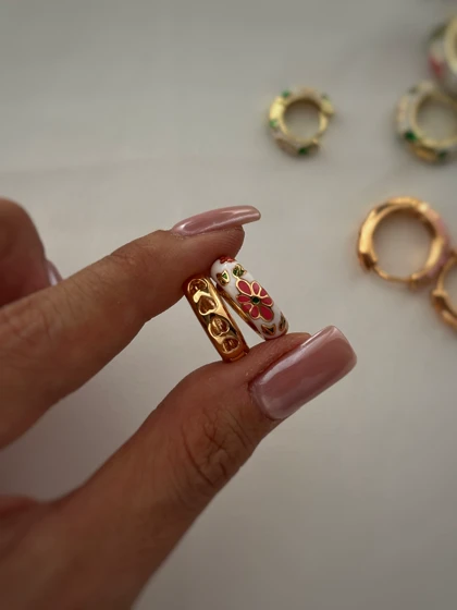 گوشواره های میناکاری