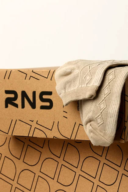 جوراب مچی طرح برجسته لوزی زنانه