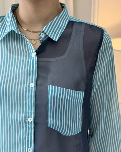 شومیز طرحدار مهراوه کد 30289