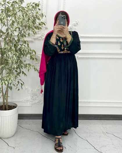 پیراهن گلدوزی رزیتا 6045