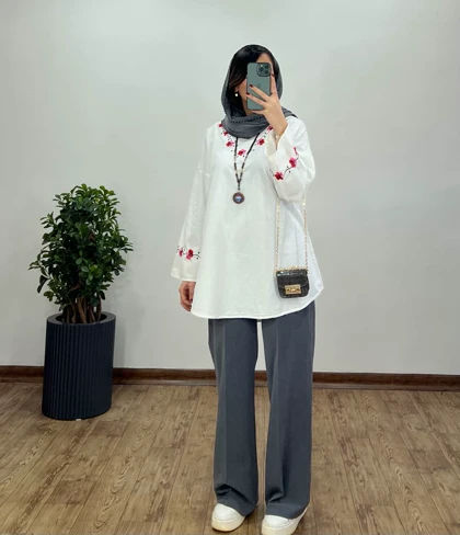 مانتو گلدوزی نرگس 3(ایراد دار)