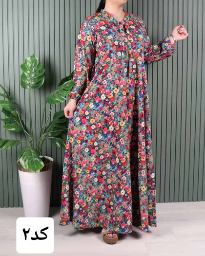 پیراهن کلوش فلور# 7063