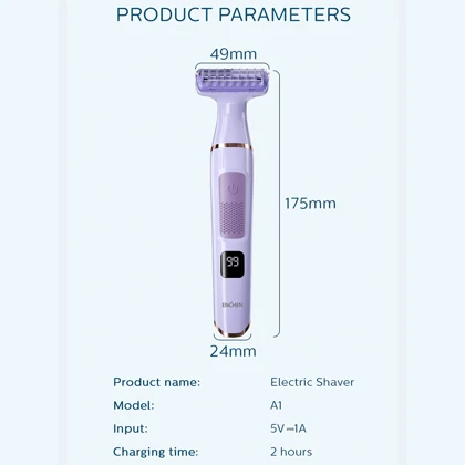 ماشین اصلاح بدن بانوان شیائومی Xiaomi مدل Enchen A1 ضدآب شارژی دیجیتالی
