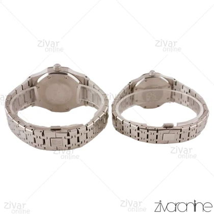 ست ساعت اودمار پیگه (AP) سیلور صفحه سفید 103799