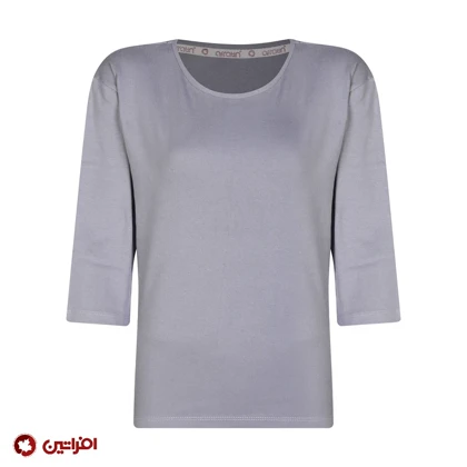 ست تیشرت و شلوار زنانه کاکتوس طوسی کد 6599