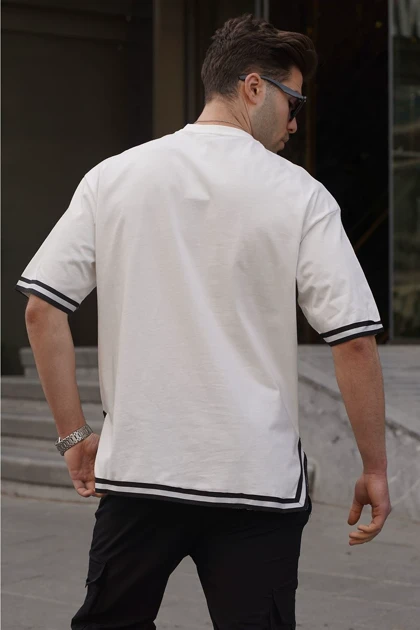 تیشرت راه راه یقه اکرو 6097 6097