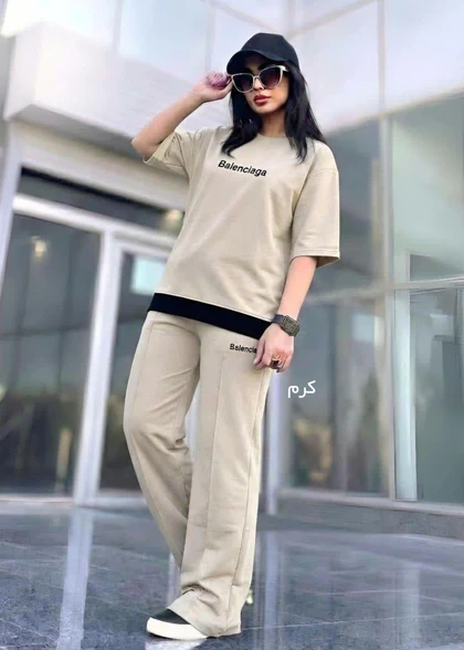 ست تیشرت و شلوار زنانه مدل wcs025
