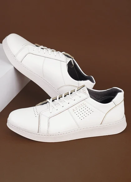 کفش تخت مردانه سفید مدل Yara