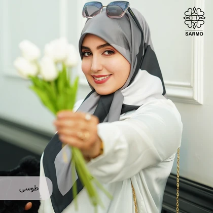 روسری ساتن ابریشم ابرا
