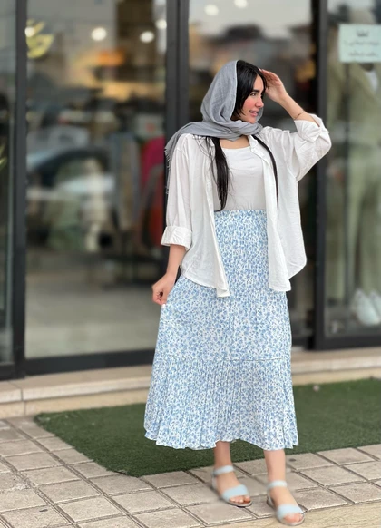 دامن پینترستی آسترکشی شده وارداتی کد 818