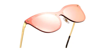 عینک آفتابی ریبن RayBan 3580N Blaze Cat Eye Flat Lens Pink Mirror