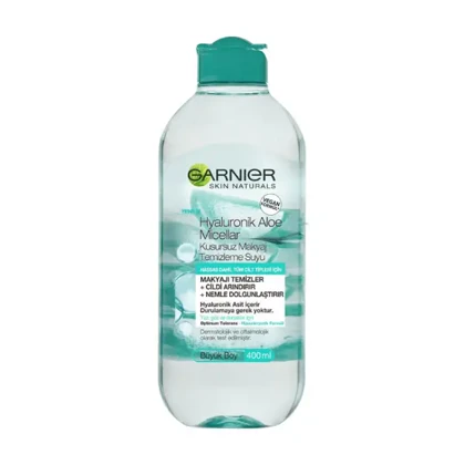 میسلار واتر آلوئه‌ورا گارنیر مناسب انواع پوست 400 میل Garnier Micellar Cleansing Water with Aloe Vera