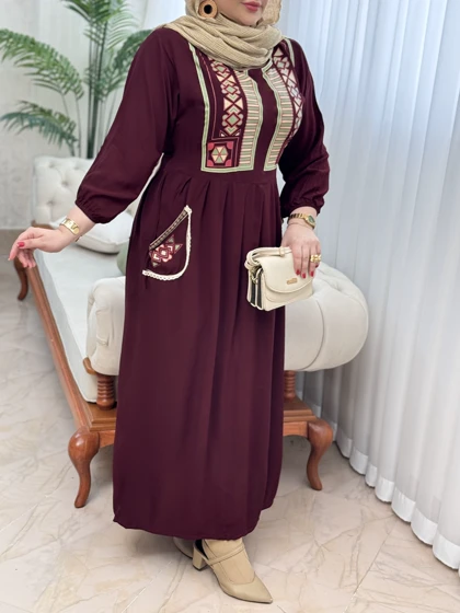 پیراهن نخی شیدا 3082