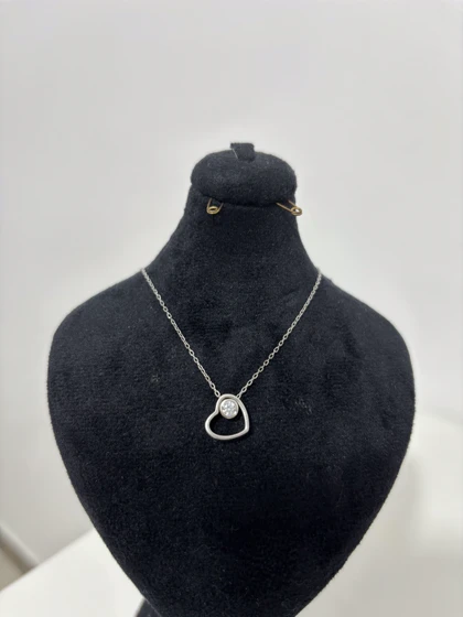 گردنبند نقره قلبی زنانه 993