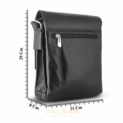 کیف دوشی مردانه چرم یلسان مدل رادمان کد 044-MC