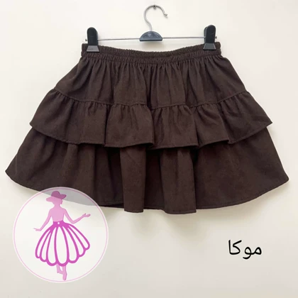 دامن زنانه مخمل عروسکی در رنگبندی متنوع(کد1422)