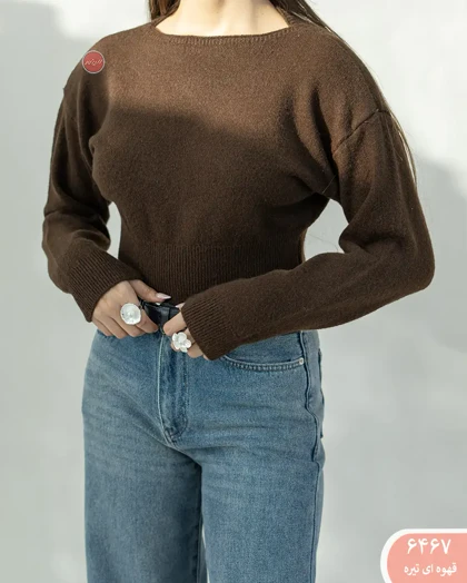 بافت کراپ یقه قایقی 6467