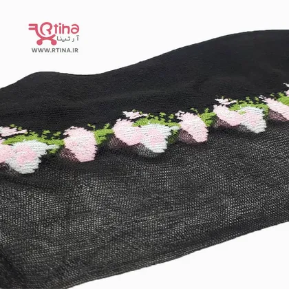 جوراب شیشه ای زنانه طرح شکوفه مدل E1