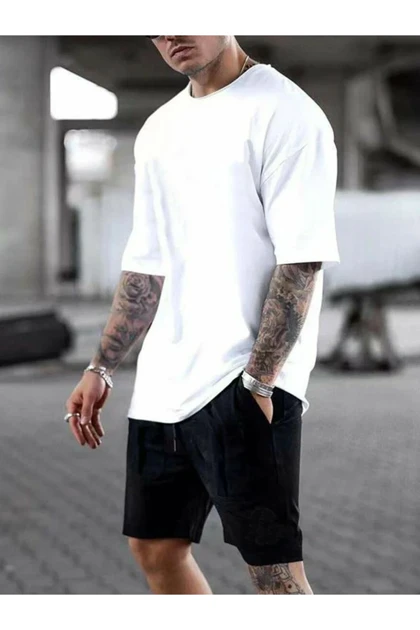 تیشرت سایز بزرگ مردانه the-white