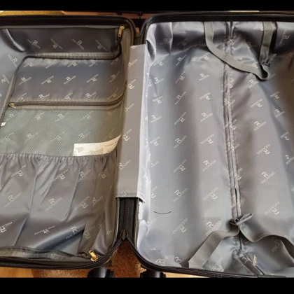 چمدان کودک السا و آنا سایز 20 رنگ صورتی کم رنگ ricardobeverlyhills