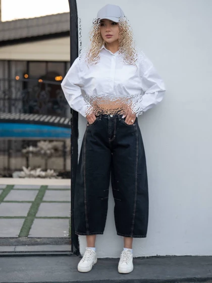 شلوارجین زنانه مدل بارل شناسه 71377