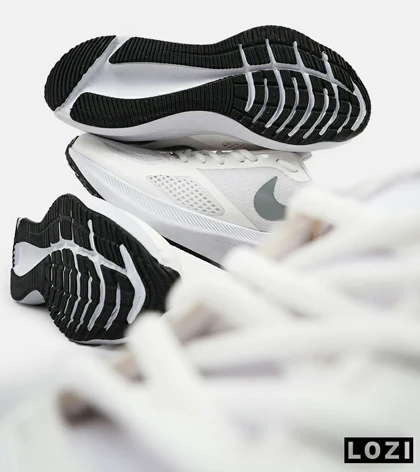 کفش کتانی بزرگ پا سفید خاکستری Nike guide 10