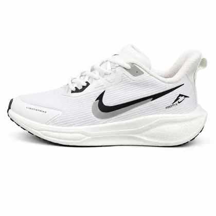 کتانی زیره بست مردانه مدل رانینگ نایکی سفید نایک مشکی NIKE