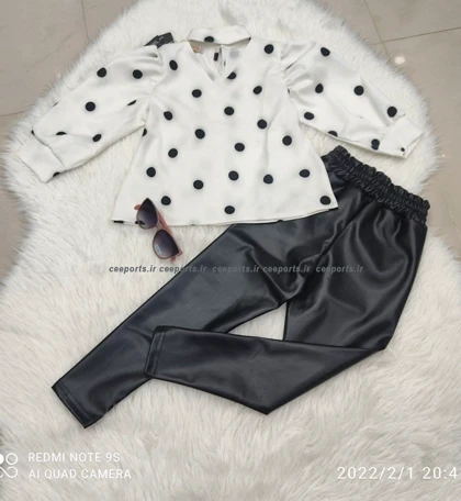 ست شومیز ولگ چرم مجلسی